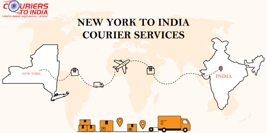 Fast & reliable New York to India courier service with doorstep pickup and tracking