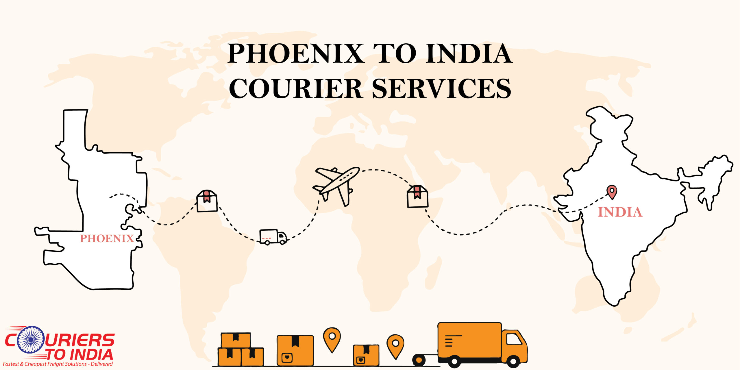phoenix to India courier service- CTI