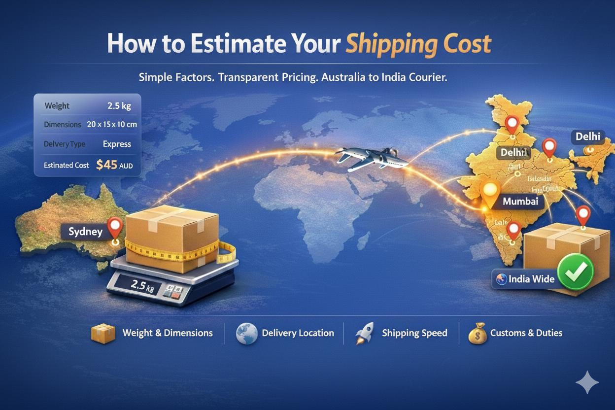 How to Estimate Shipping Cost- Couriers to India