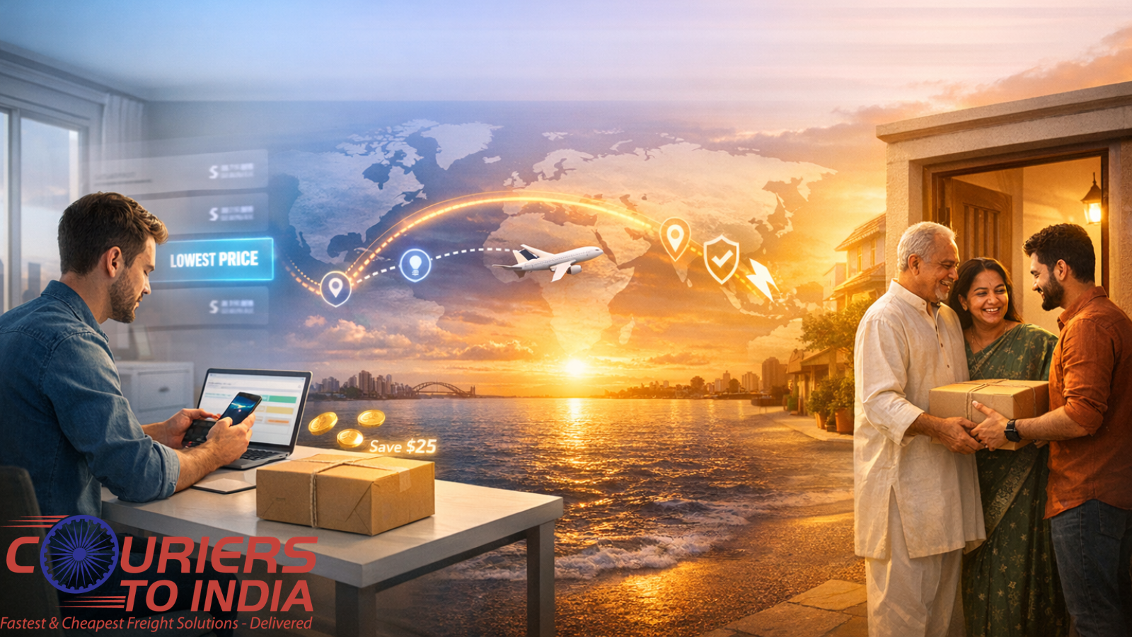 What Is the Cheapest and Best Way to Courier from Australia to India?