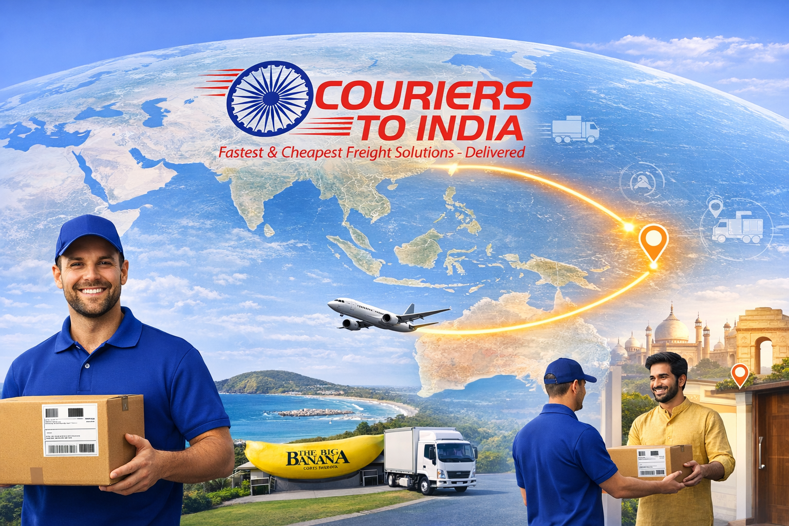 Courier to India from Coffs Harbour