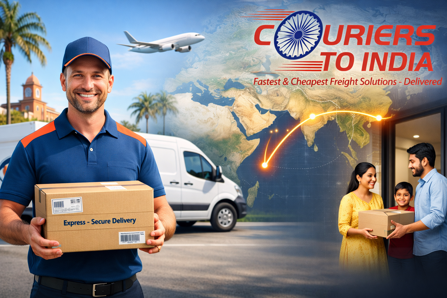 Courier to India from Bundaberg