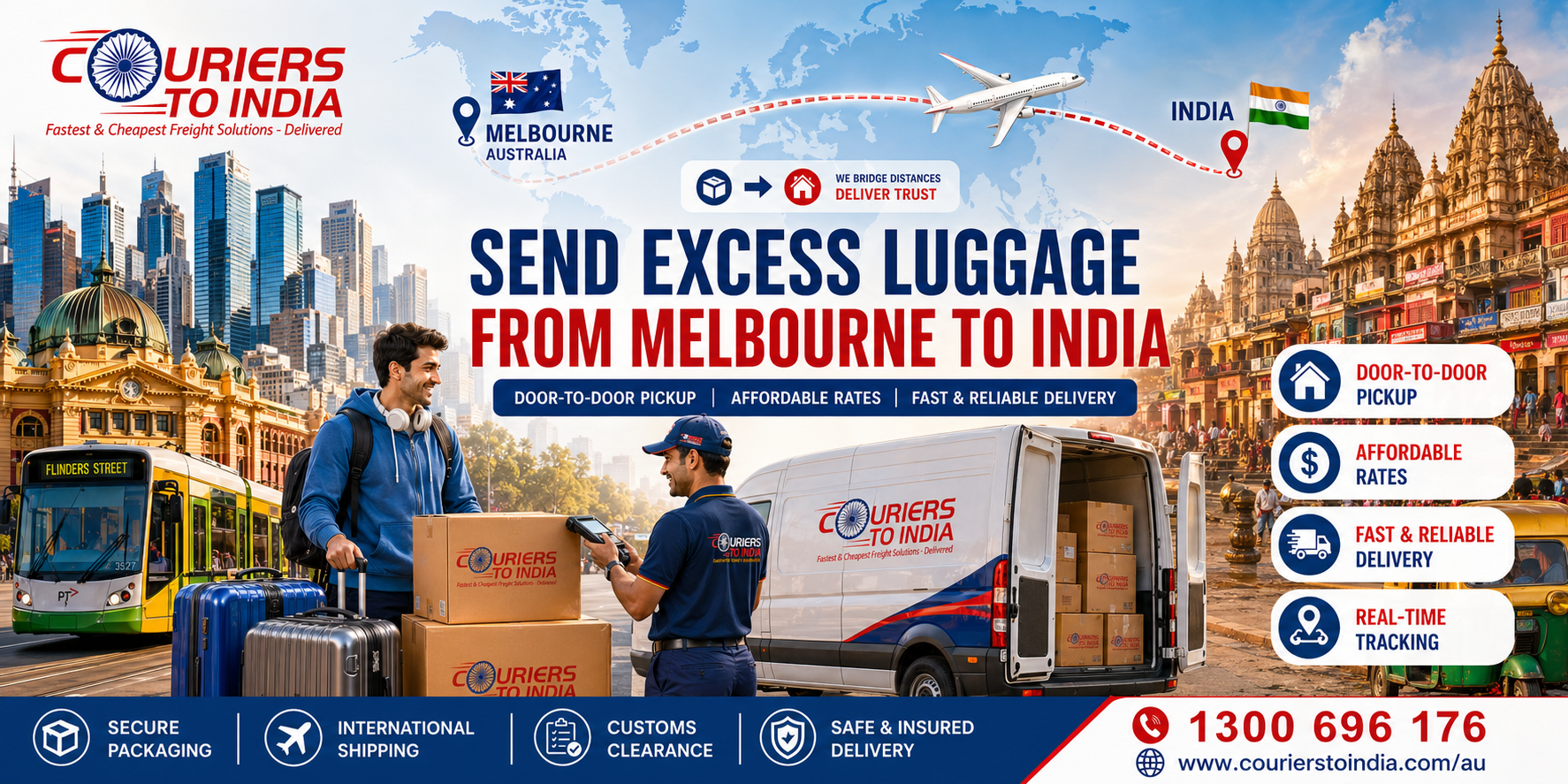How to Send Excess Luggage to India from Melbourne