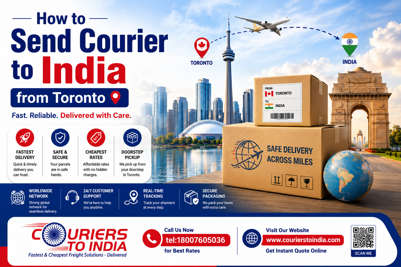 How to Send Courier to India from Toronto