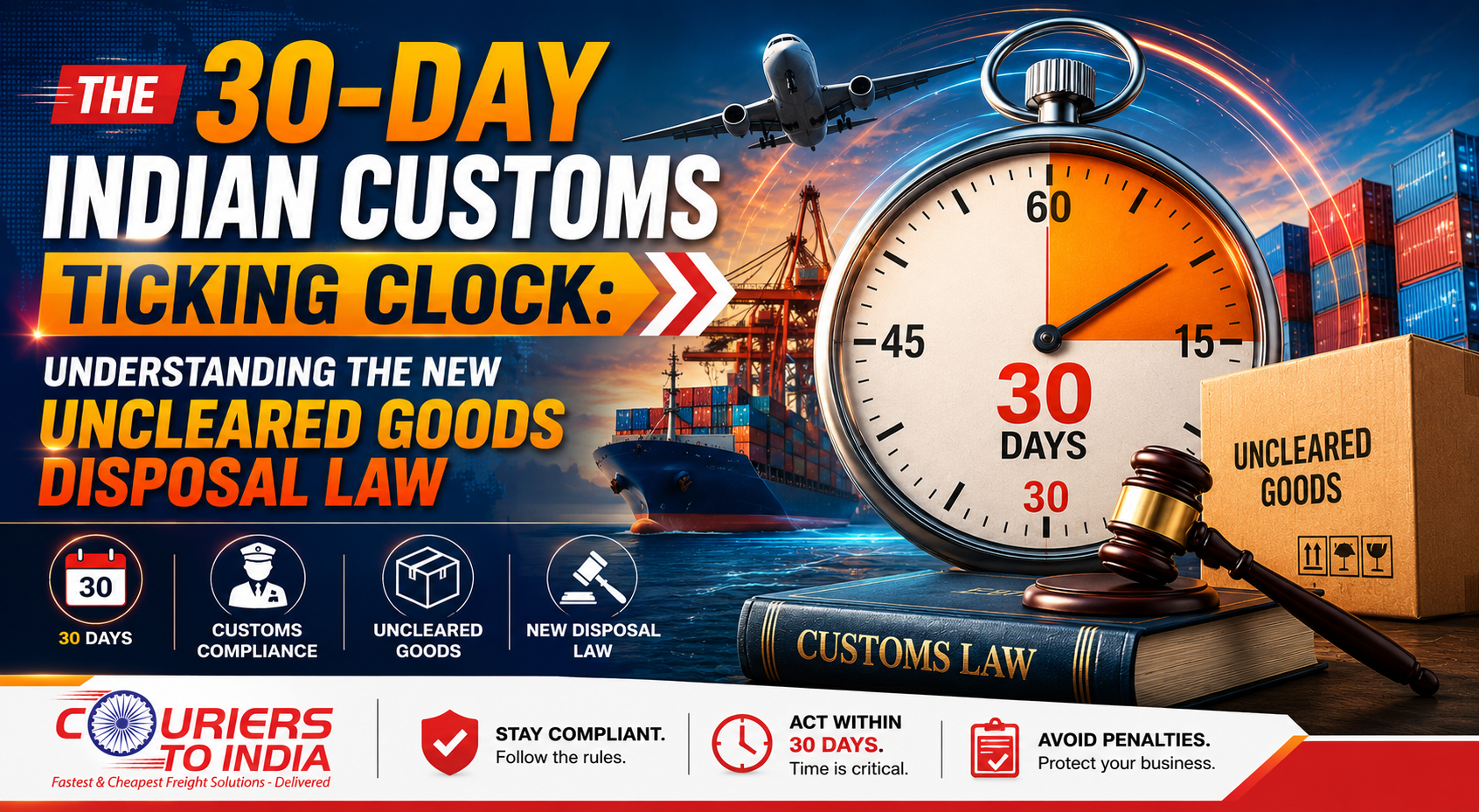 The 30-Day Indian Customs Ticking Clock Understanding the New Uncleared Goods Disposal Law
